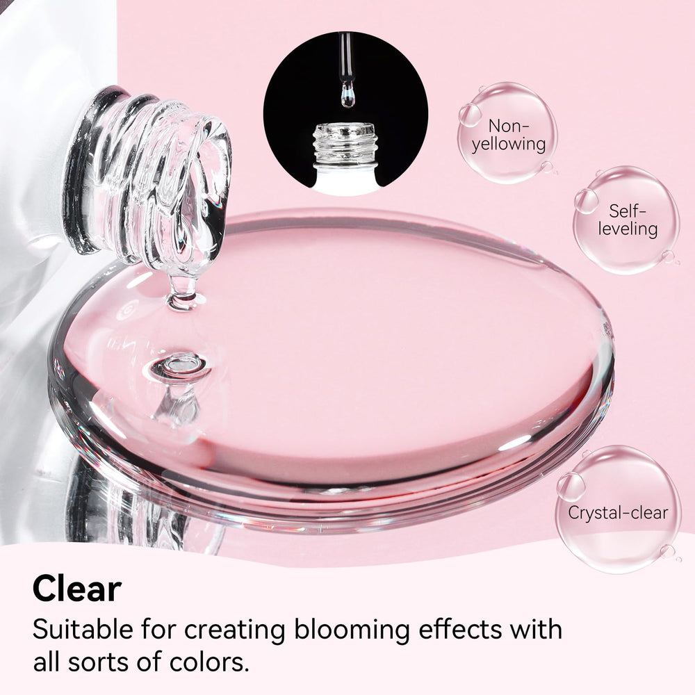 Makartt Blooming Gel-Clear salon-use sample for quick blooming designs