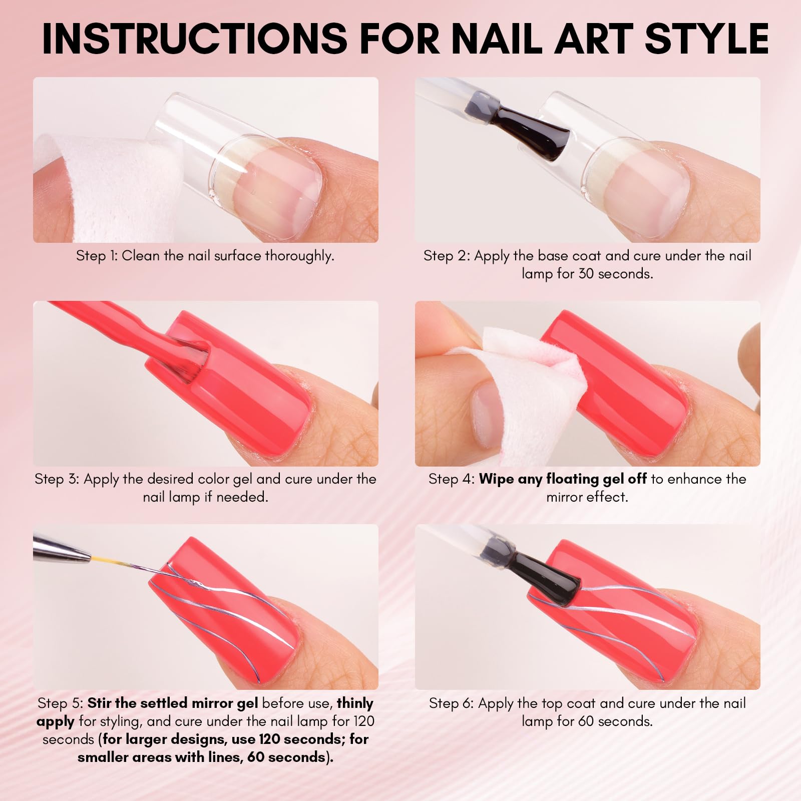Makartt Chrome Gel Nail Polish Bottle under UV LED shows curing and durable results.