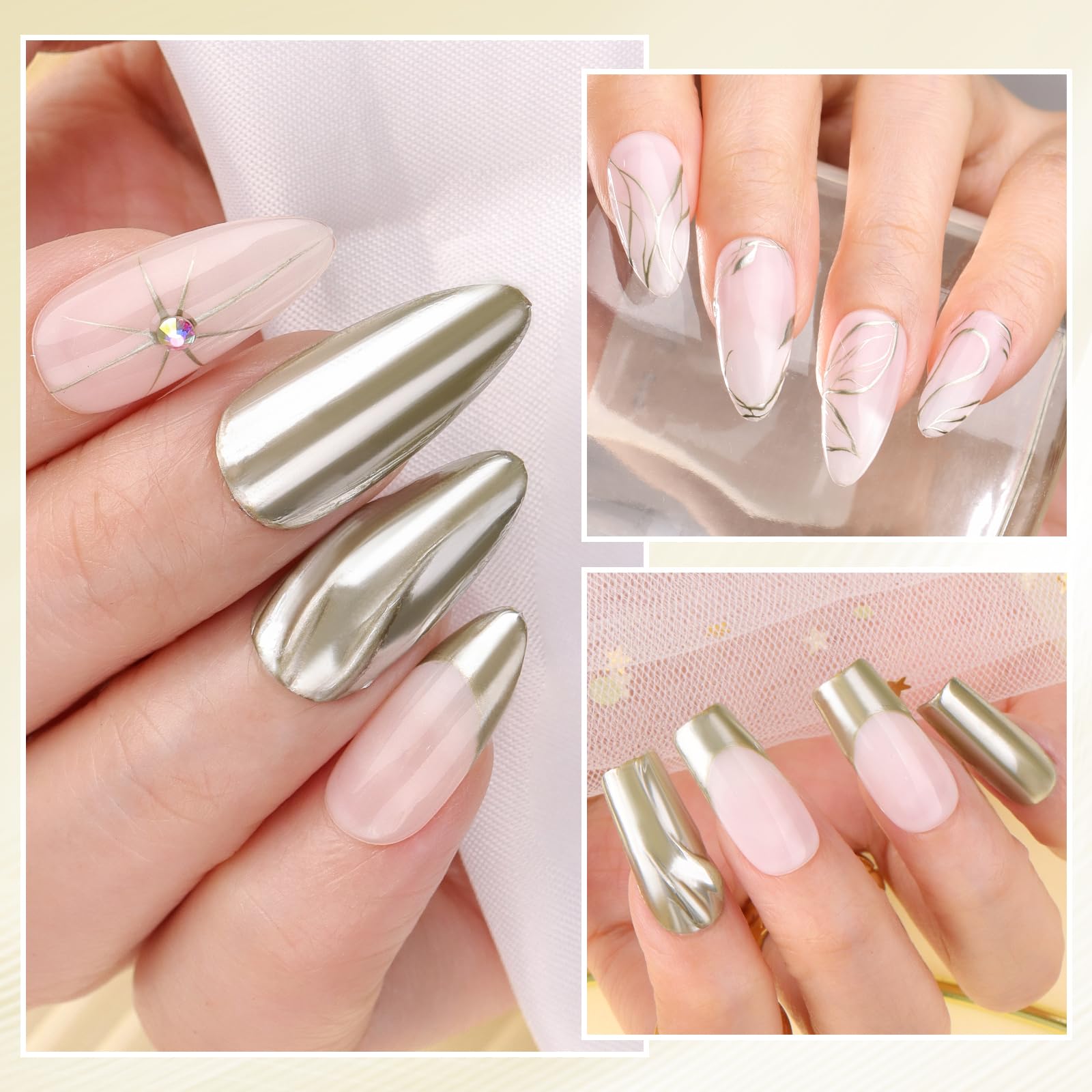 Makartt chrome gold home-salon setup shot inspiring easy professional manicures.