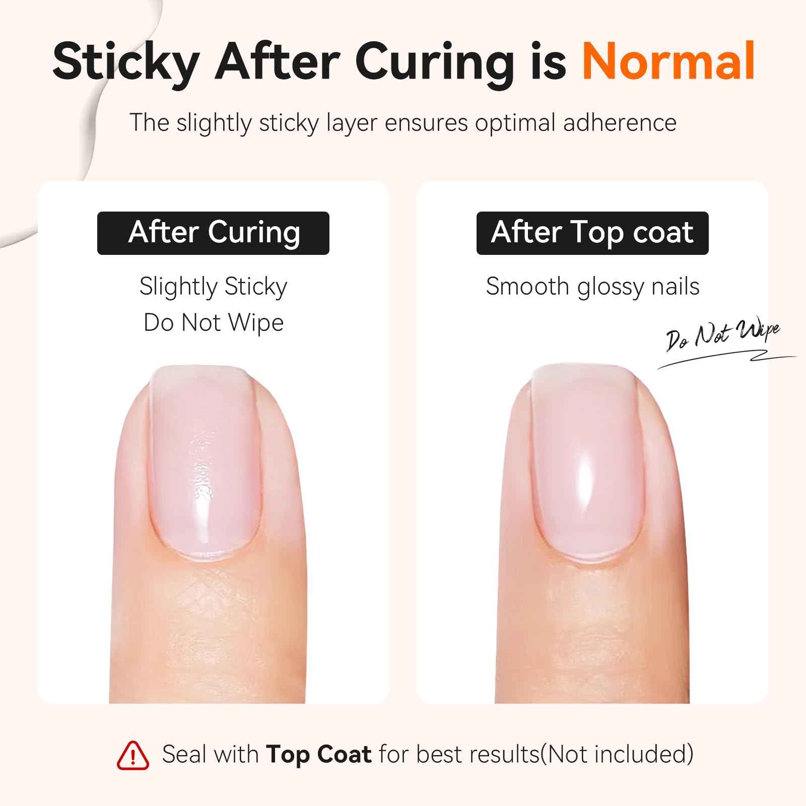 Makartt Clear Builder Nail Gel results in a durable, lightweight finish