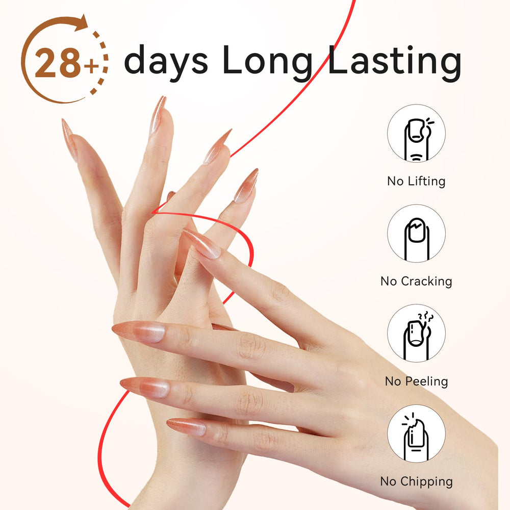 Makartt Clear Builder Nail Gel removal by soak-off or filing