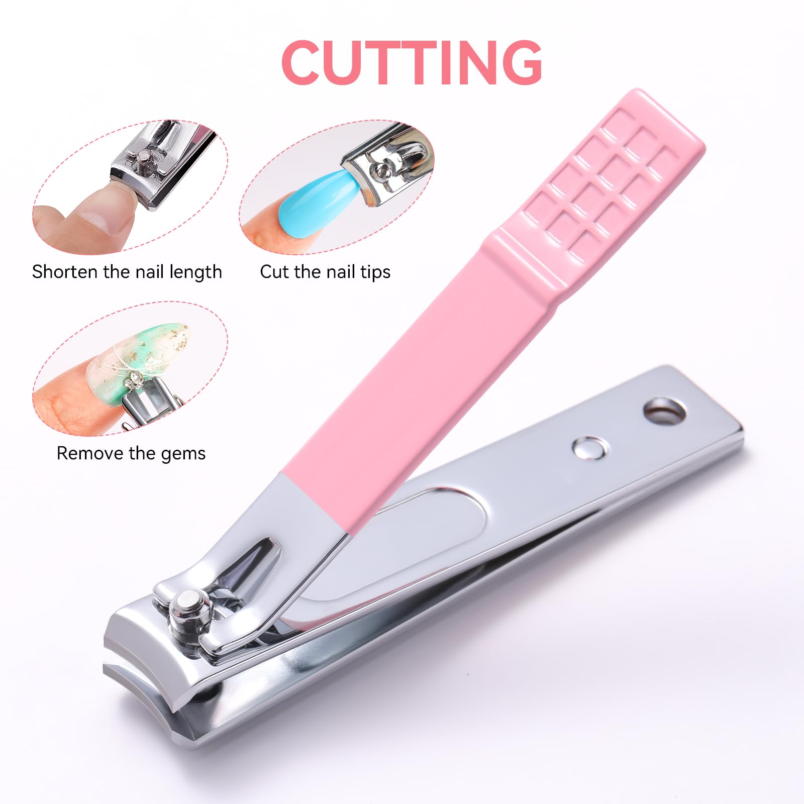 Makartt stainless steel cuticle nipper for precise trimming.