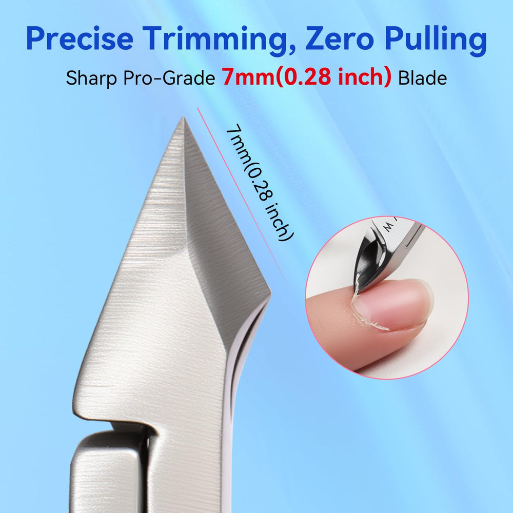 Makartt dual-spring cuticle nippers emphasize fatigue-free, controlled cutting.