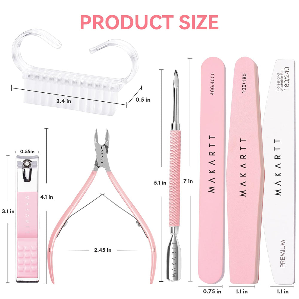 Makartt anti-slip cuticle pusher for comfortable back-backing of cuticles.