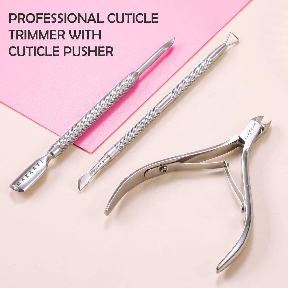 Makartt Cuticle Trimmer carry case keeps tools organized for salon or home use.