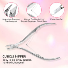 Makartt Cuticle Trimmer dual-ended pushers for pushing back cuticles and cleaning under nails.