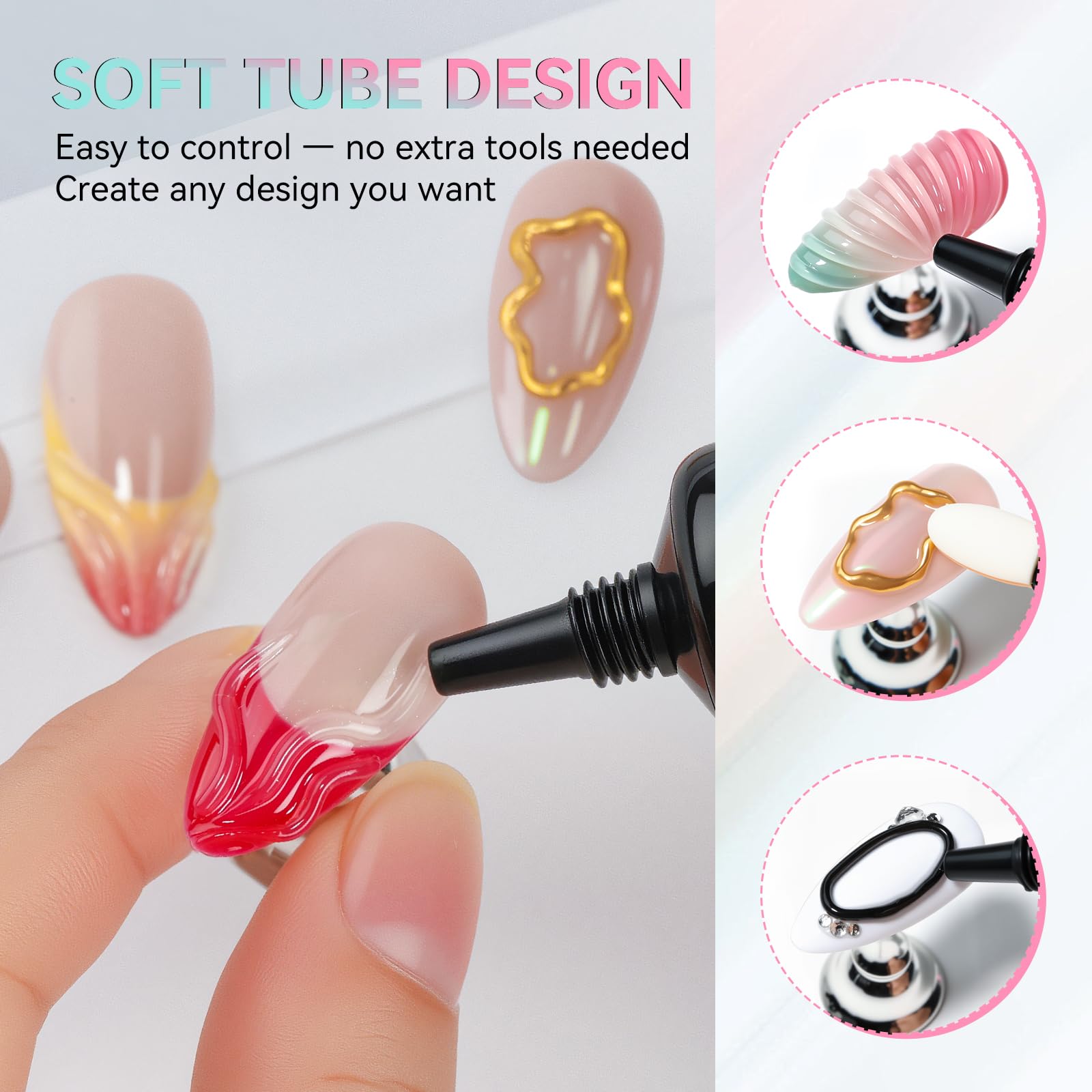 Makartt diseños 3D para uñas, aptos para principiantes y profesionales.