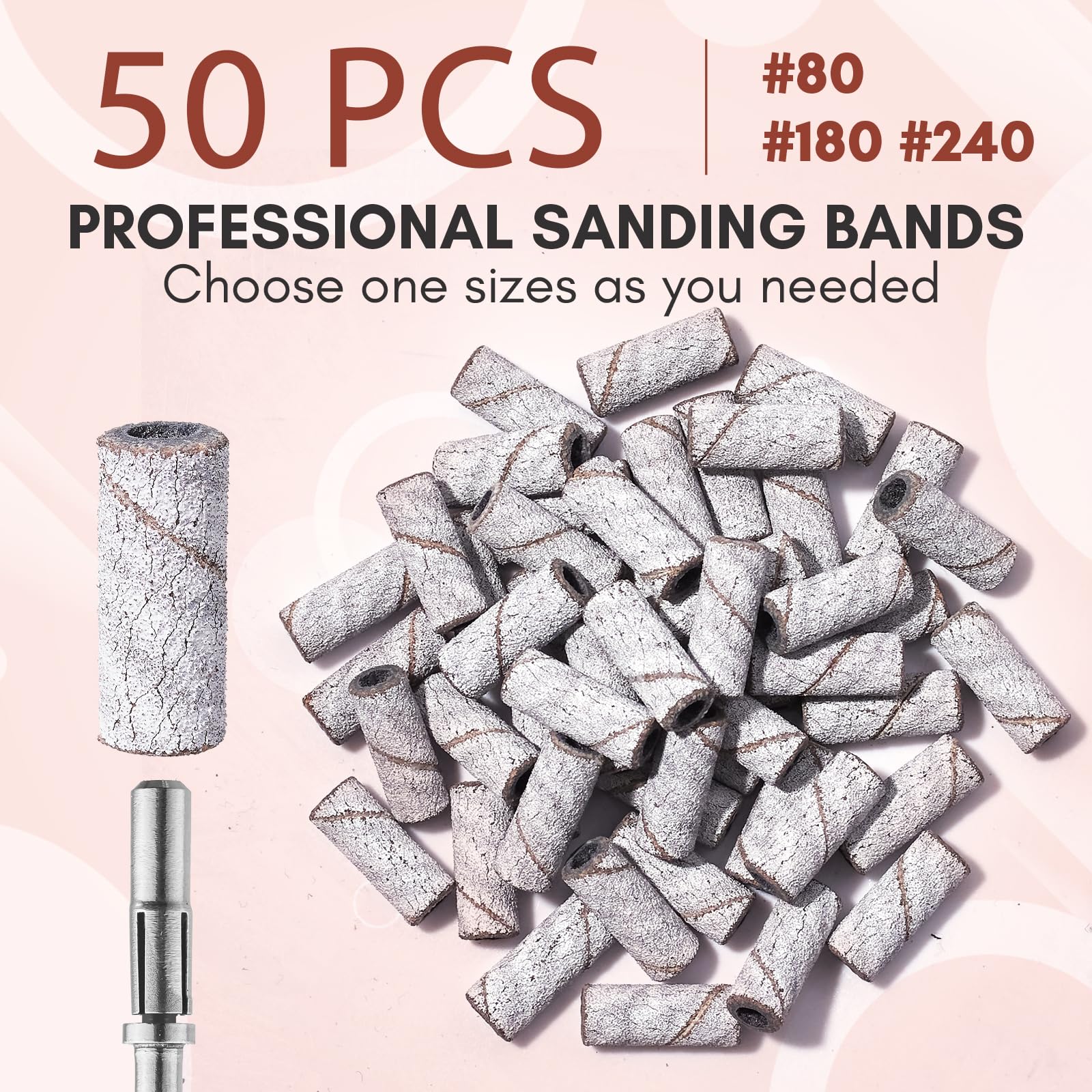 Makartt sanding bands used for DIY nail art at home for neat results.