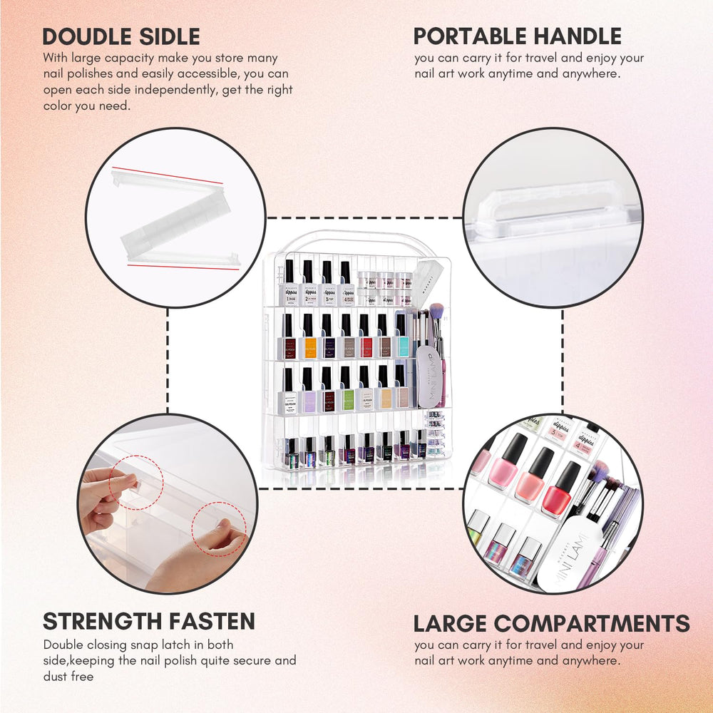Makartt durable PP plastic construction supports 60 bottles securely.