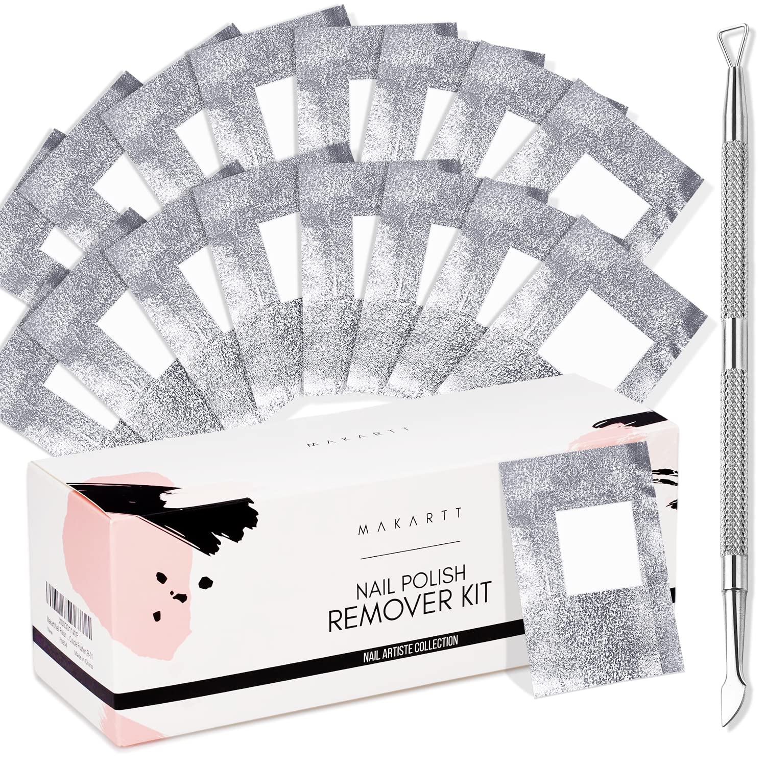 Makartt easy-clean-up removal kit suited for multiple nail-art types
