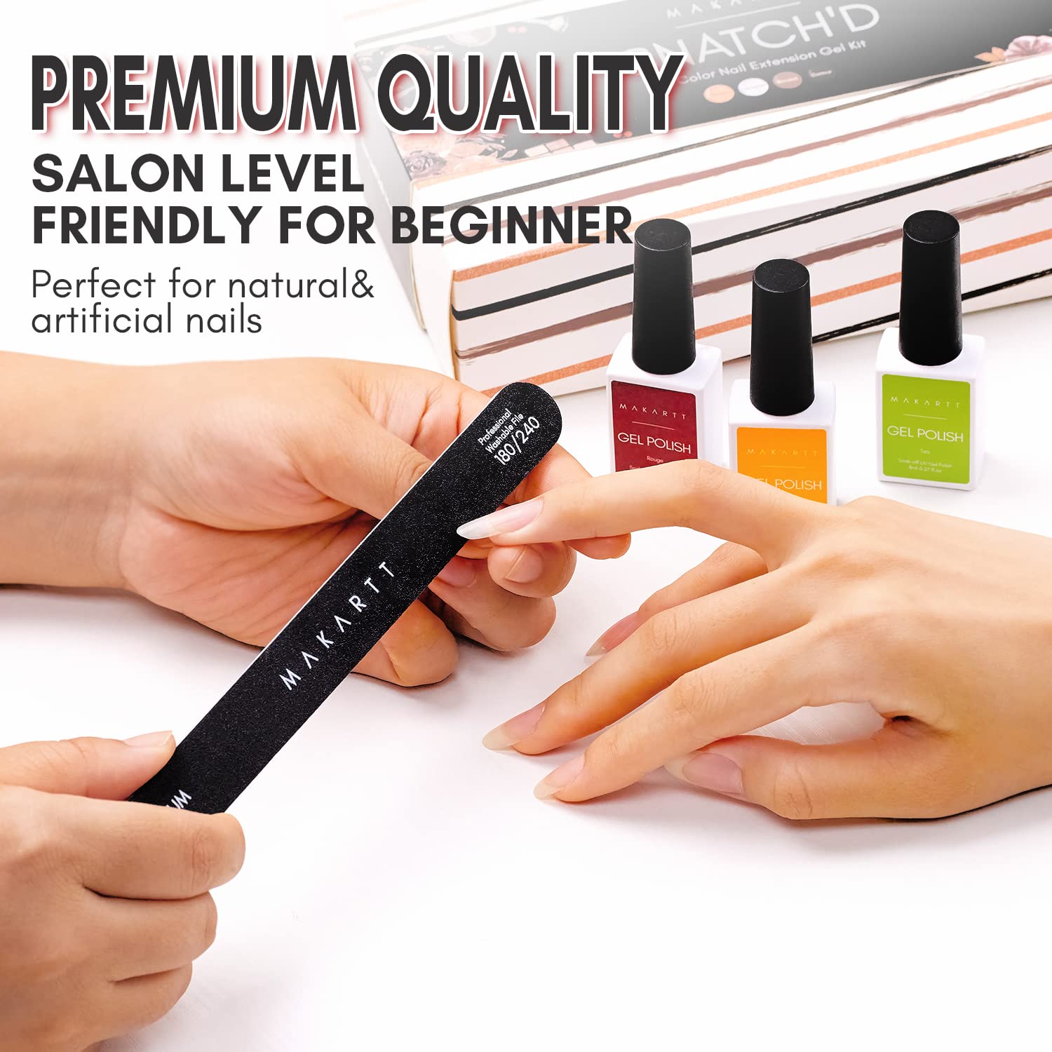 Makartt emery boards suitable for pet grooming on small nails.