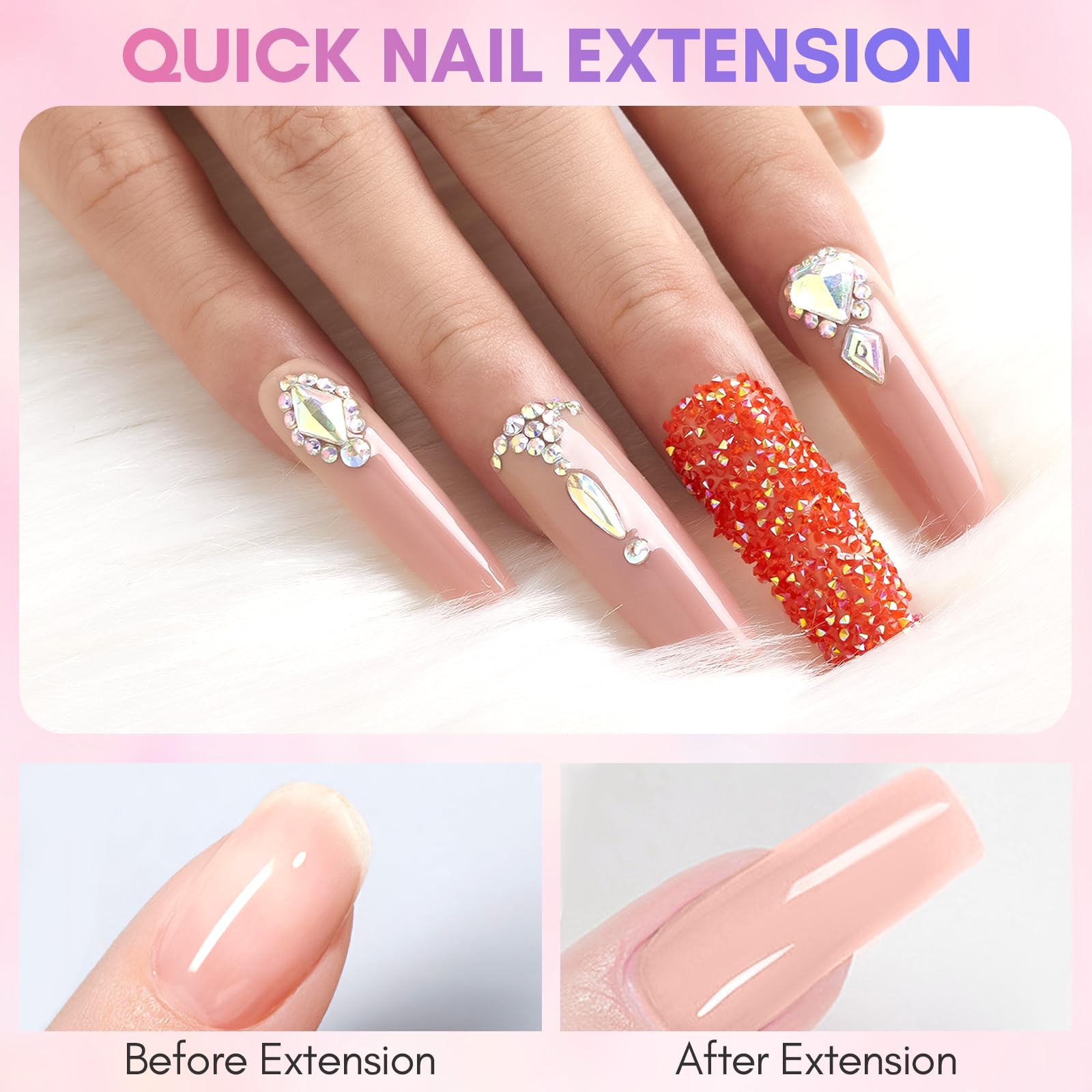 Makartt Gel poligel Set Nude Rosa 50ml, tono suave para uñas discretas.