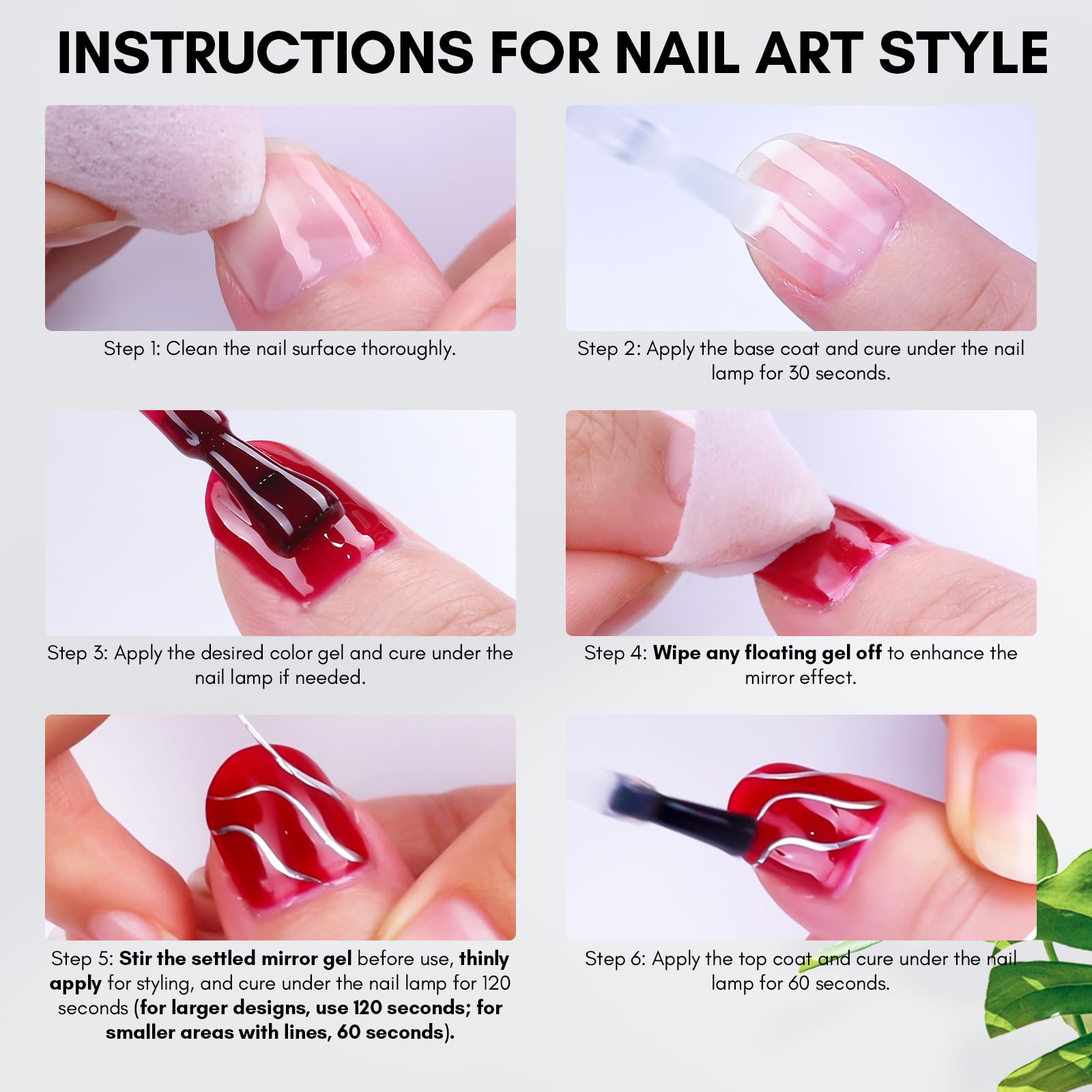 Makartt glossy mirror-finish nails under bright light