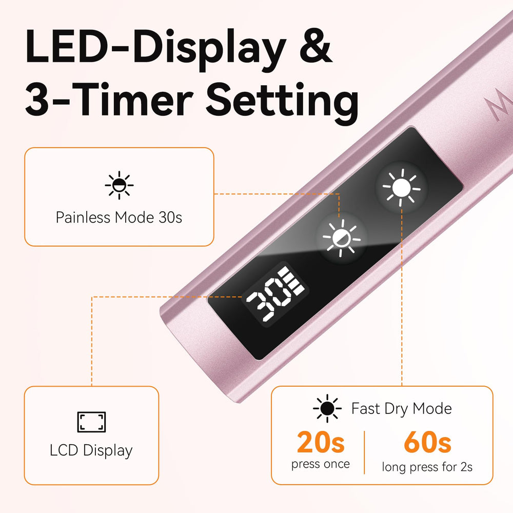 Makartt lamp with 3 timer settings for different gel thicknesses
