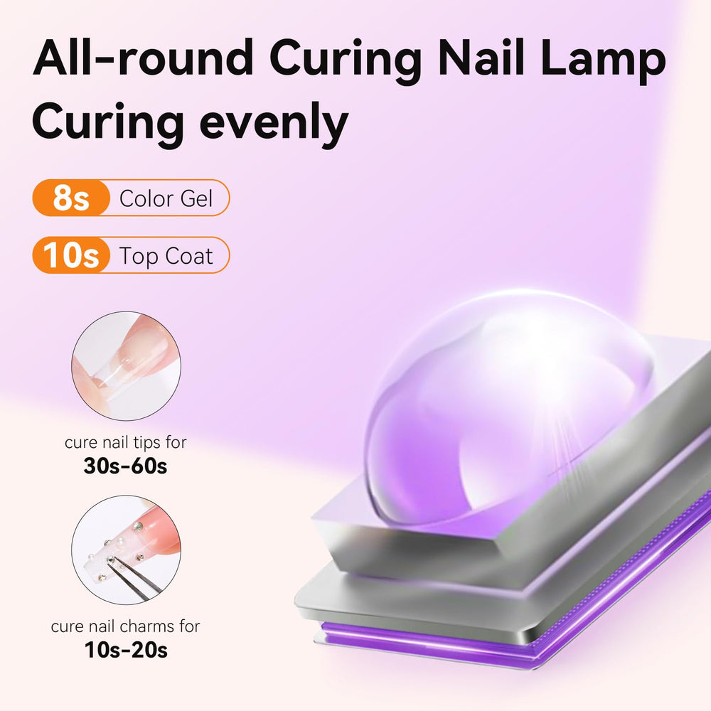Makartt compact-size nail lamp fits single-hand use for on-the-go manicures