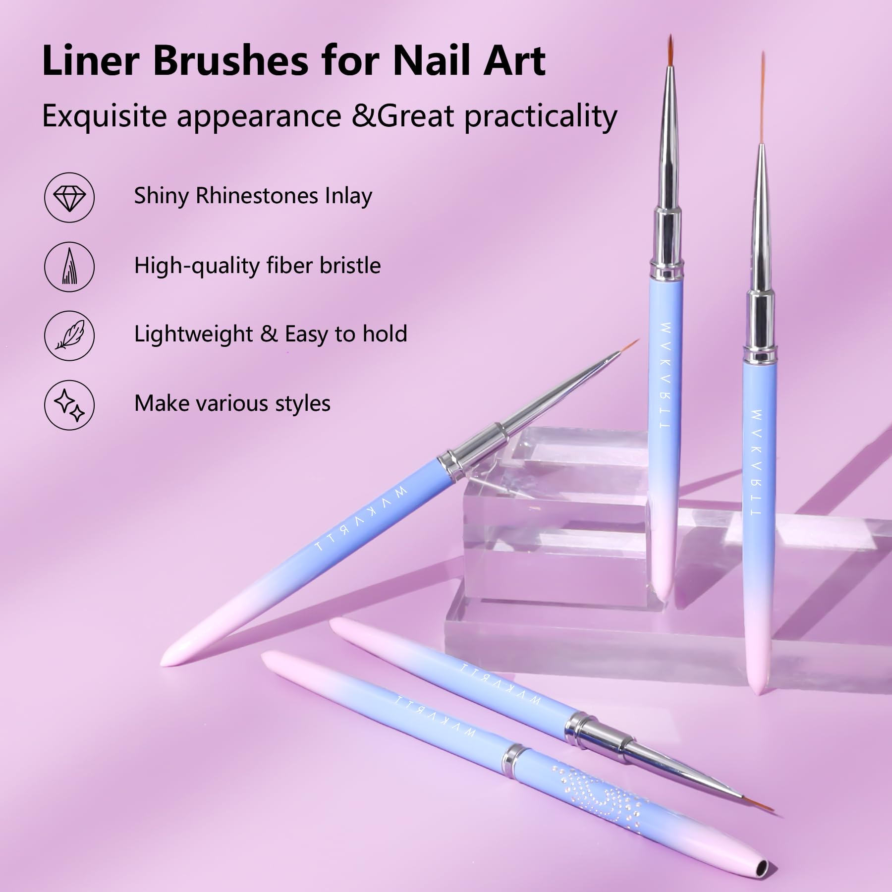 Makartt liner brush 7mm tip close-up for fine detailed line work