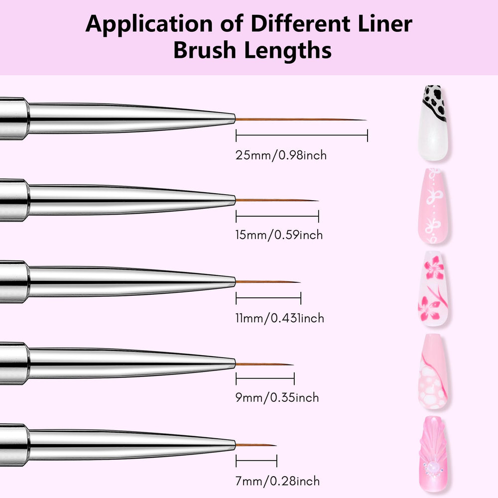 Makartt liner brush 9mm tip close-up for medium strokes