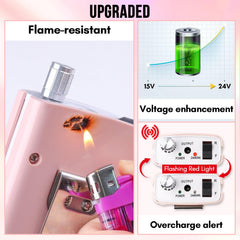 Makartt Malory pink nail drill side view highlighting portability