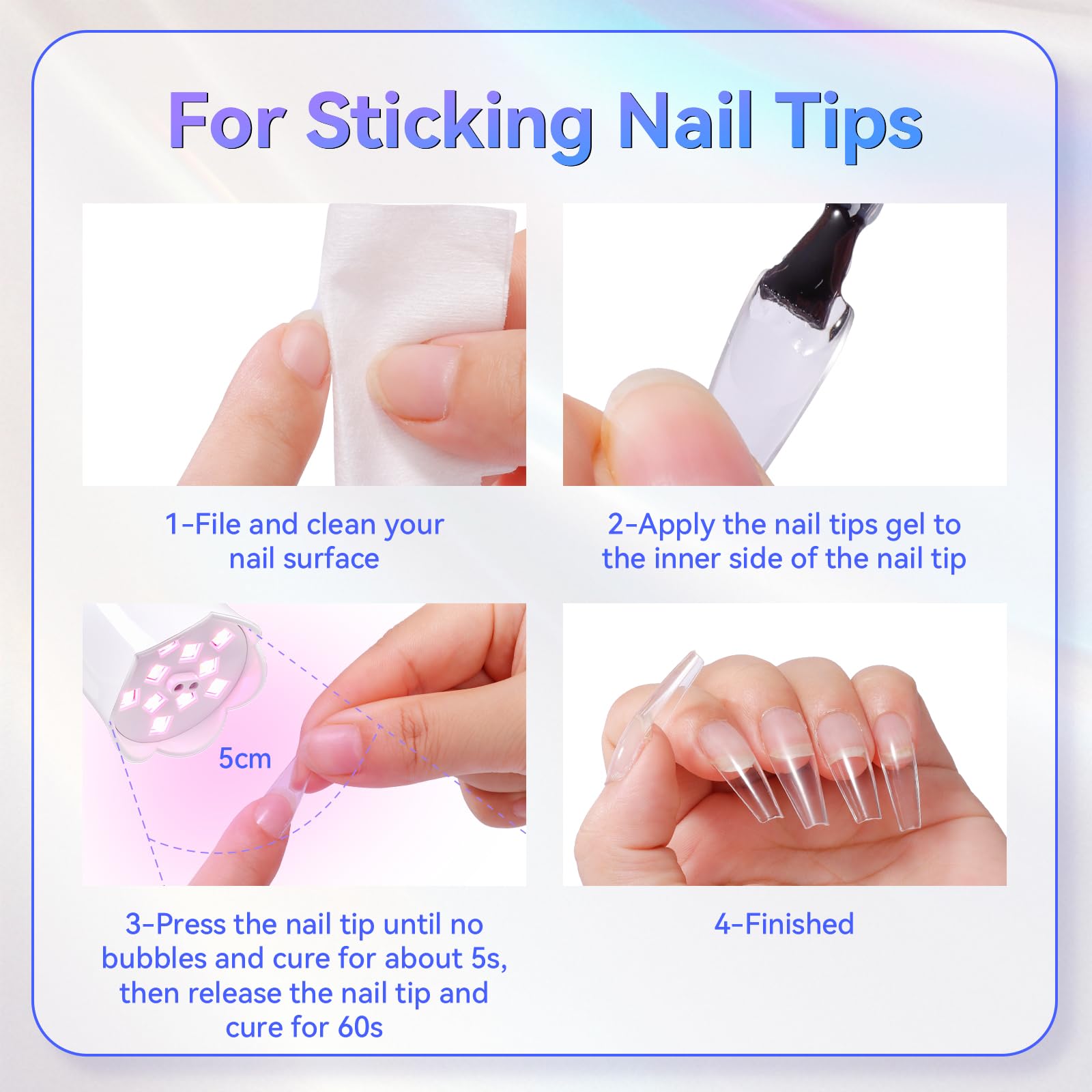 Makartt Mini UV Light flexible gooseneck positioning over nails.