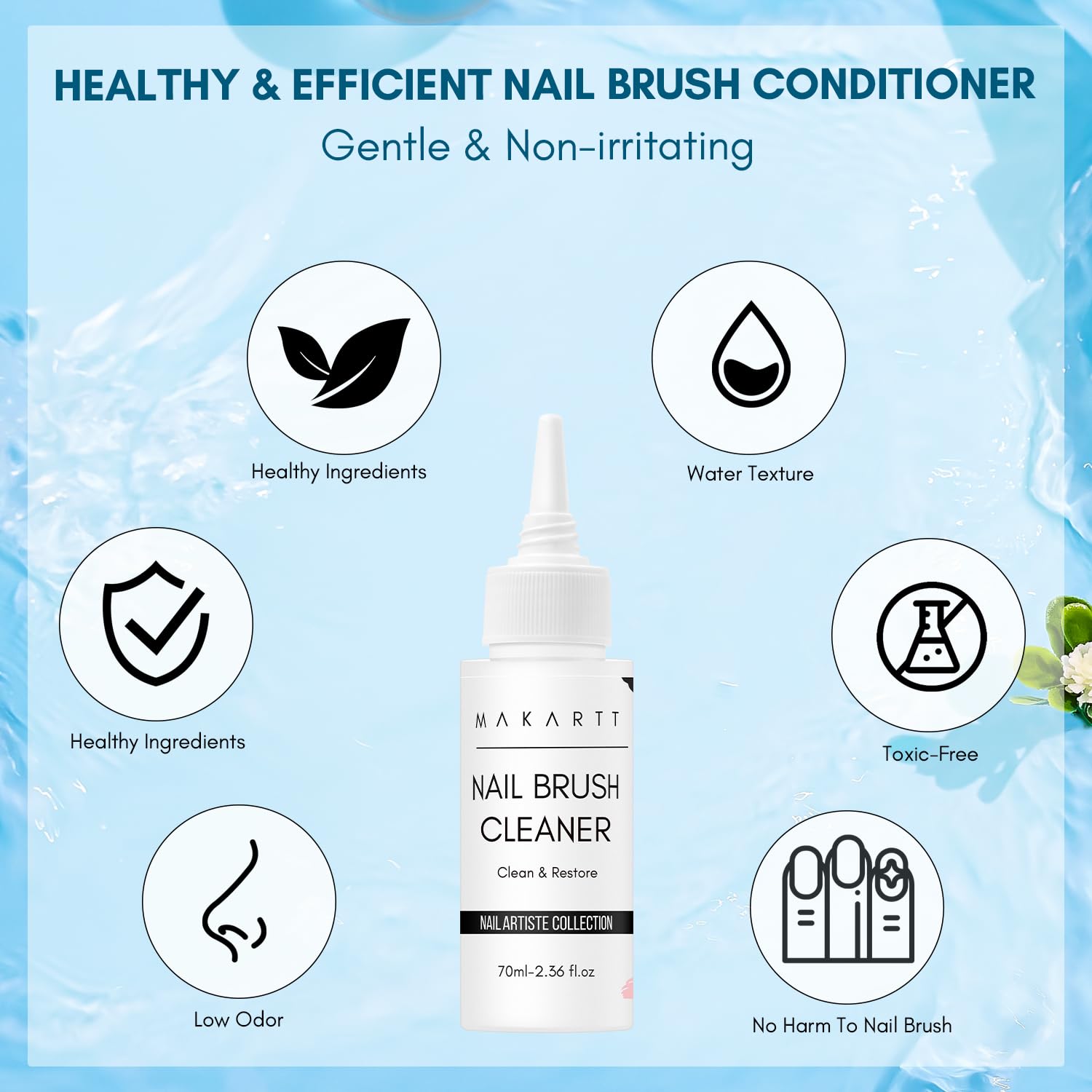 Makartt Nail Art Brushes Cleaner dip powder usage demonstrates versatile cleaning during powder protocols.