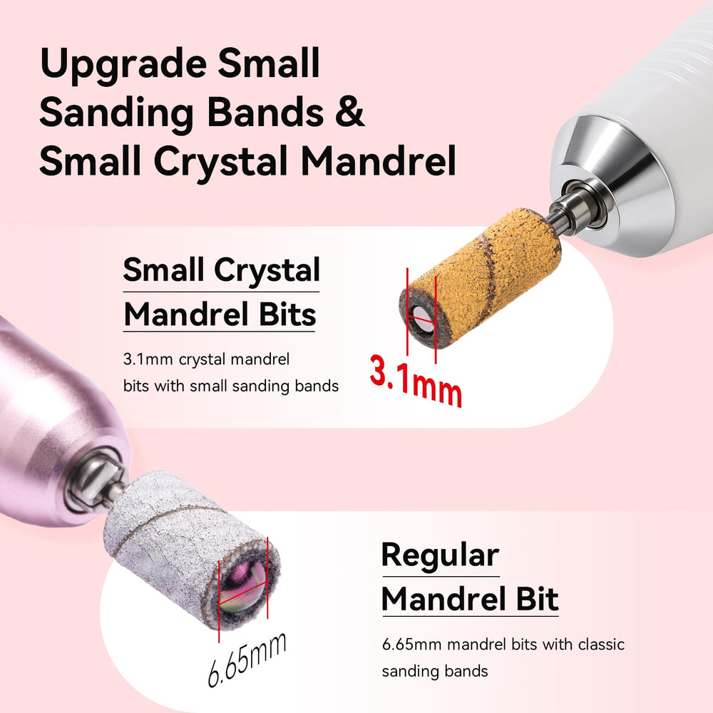 Makartt 120 grit sanding band preps nails quickly for smooth shaping.