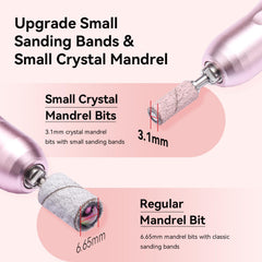 Makartt nail drill bands 180-grit fine for natural nail finish and cuticle work