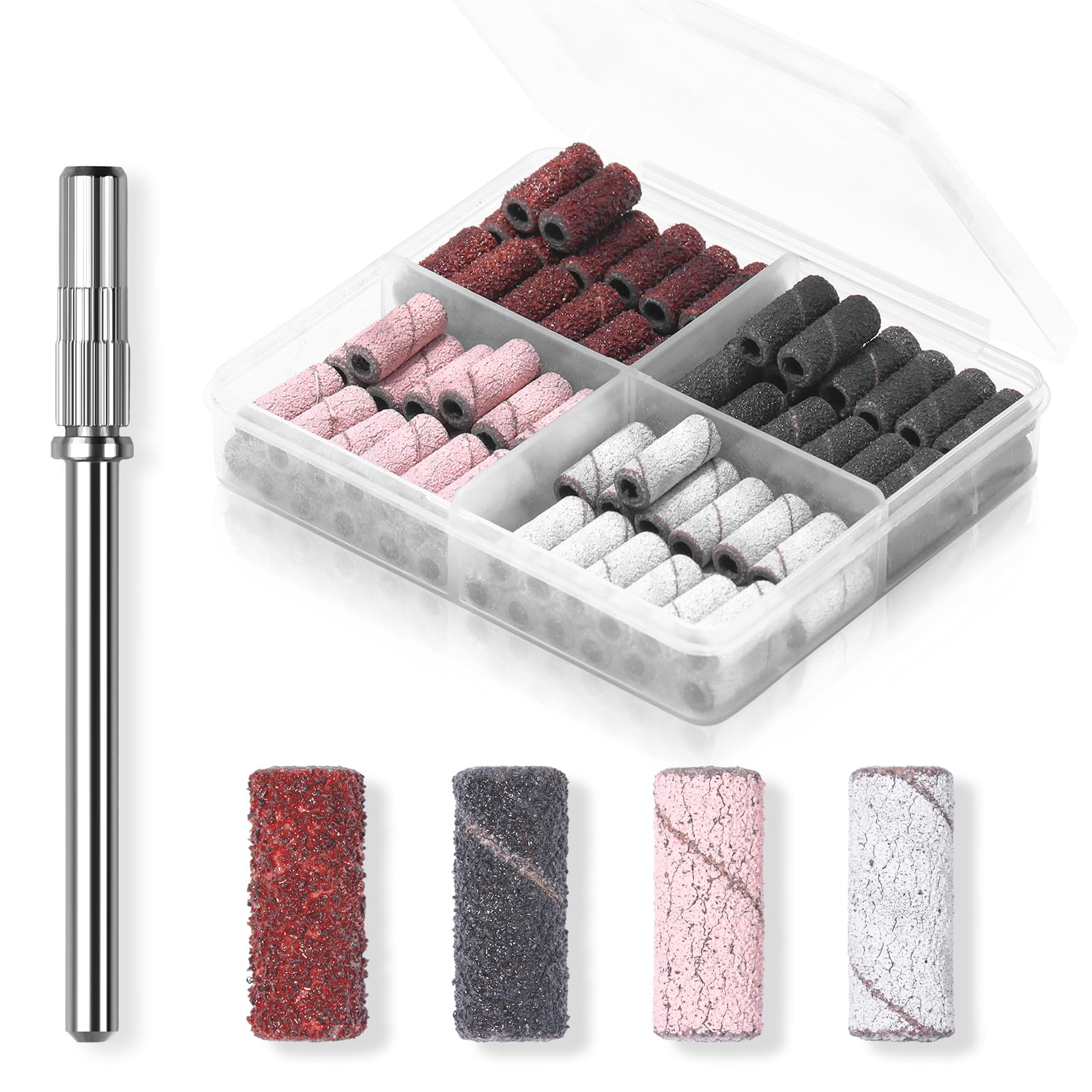 Makartt nail drill bands 80-grit coarse for fast gel removal and shaping
