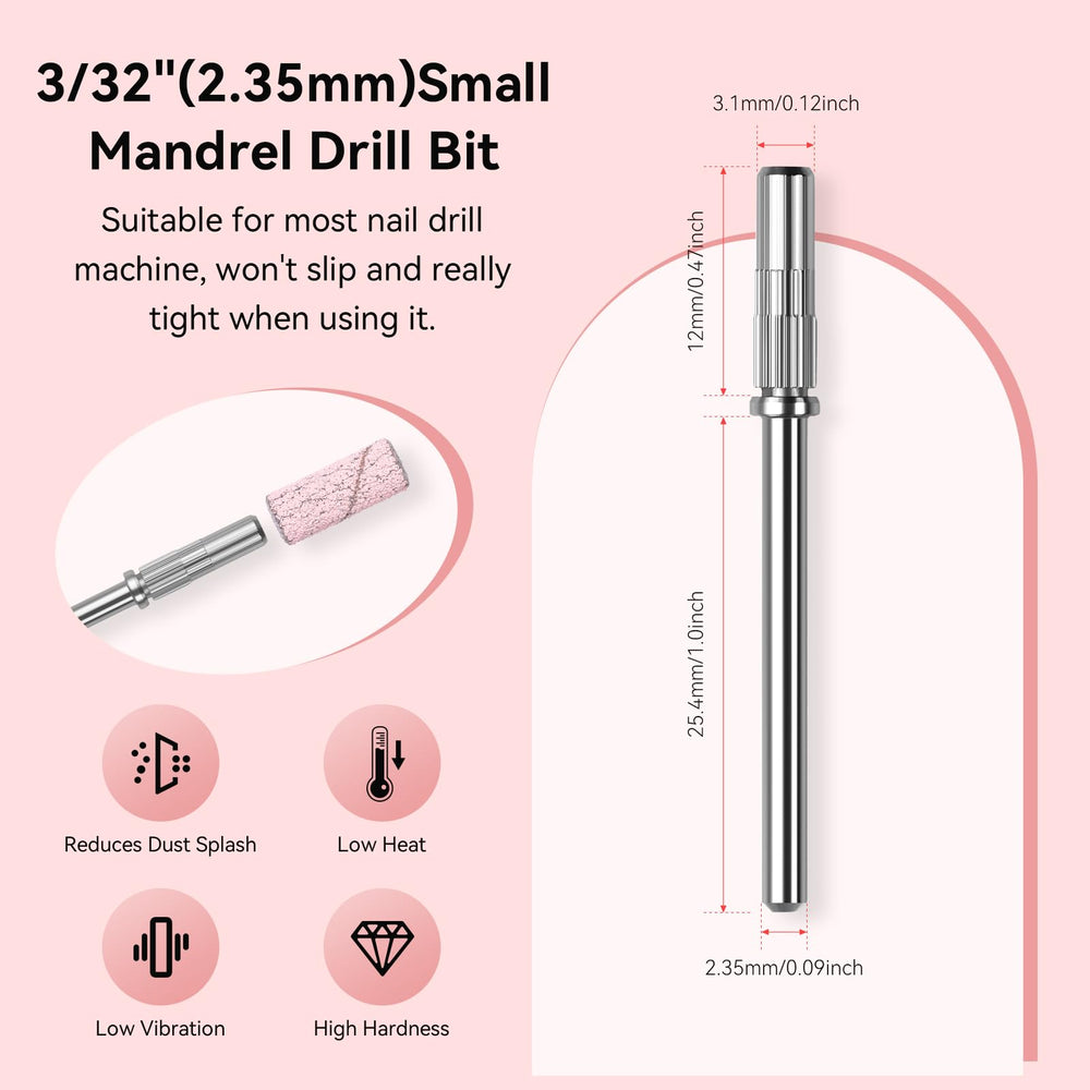 Makartt 3/32 mandrel with sanding bands setup for versatile filing