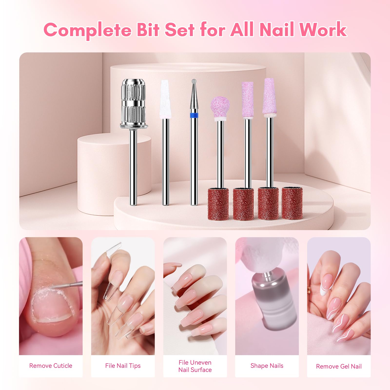 Makartt Nail Drill base holder keeps accessories organized and within reach