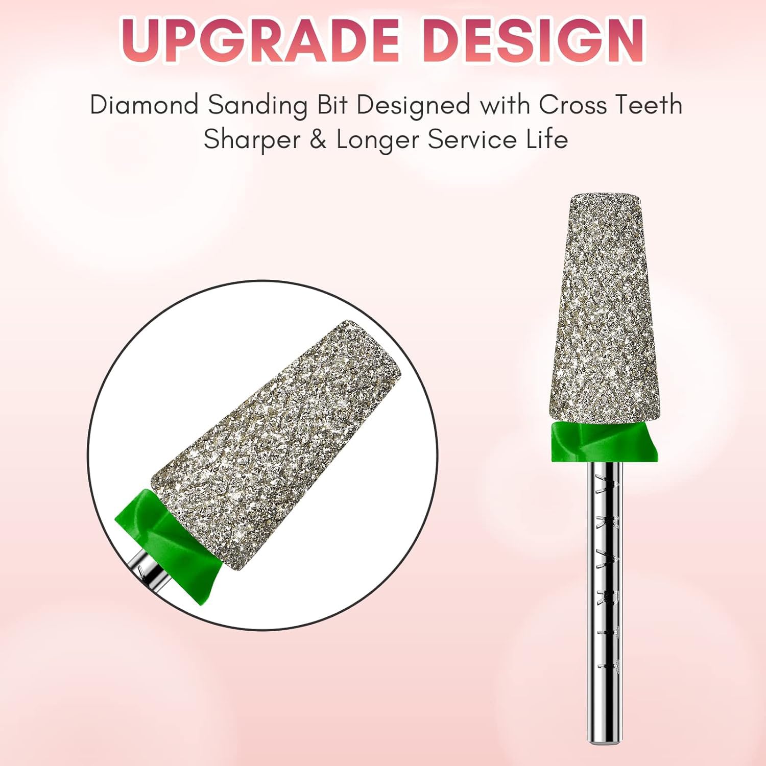 Makartt nail drill bit cross teeth design speeds gel removal with smoother cuticle cleaning