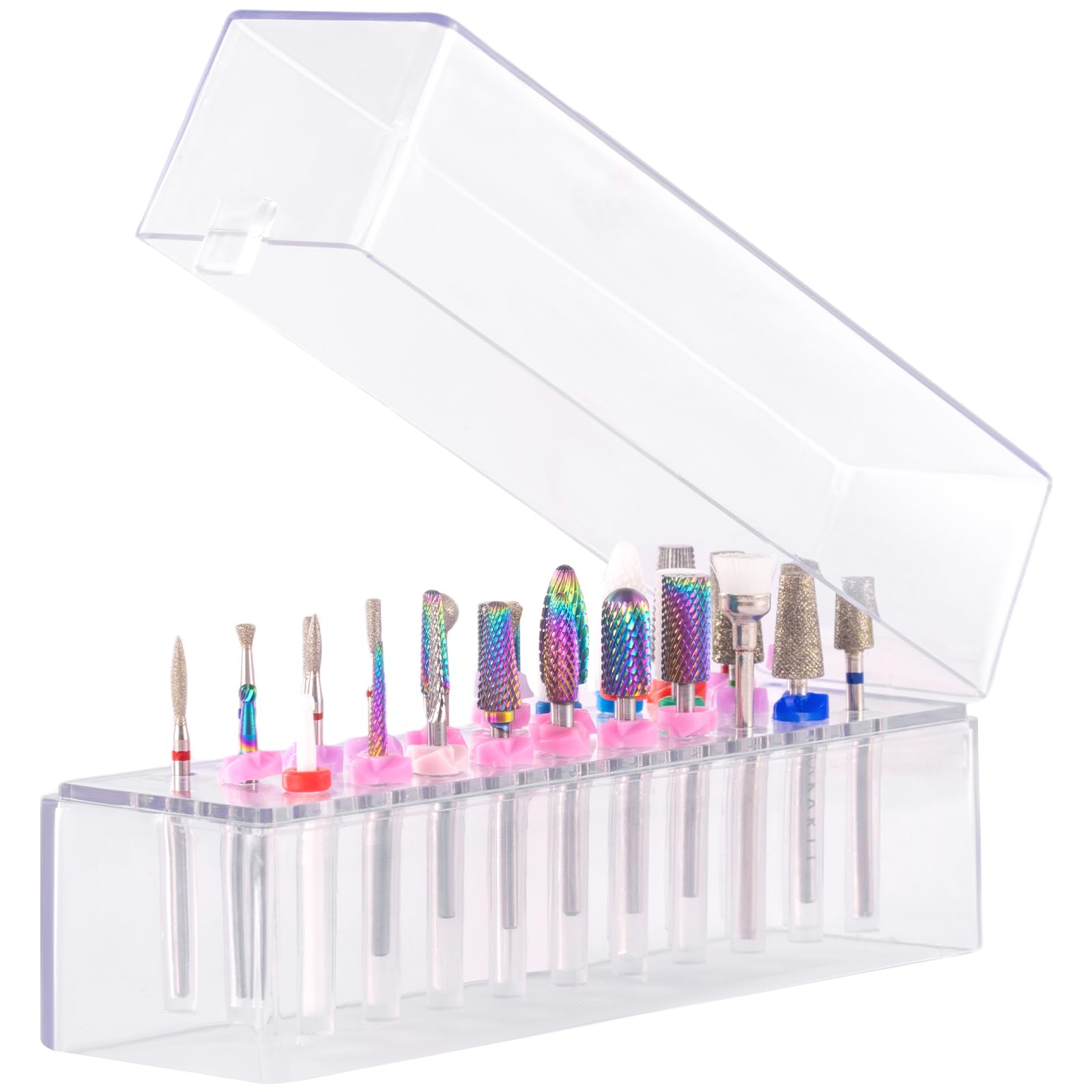 Makartt nail drill bits holder cosmetic bag fit ideal for on-the-go techs
