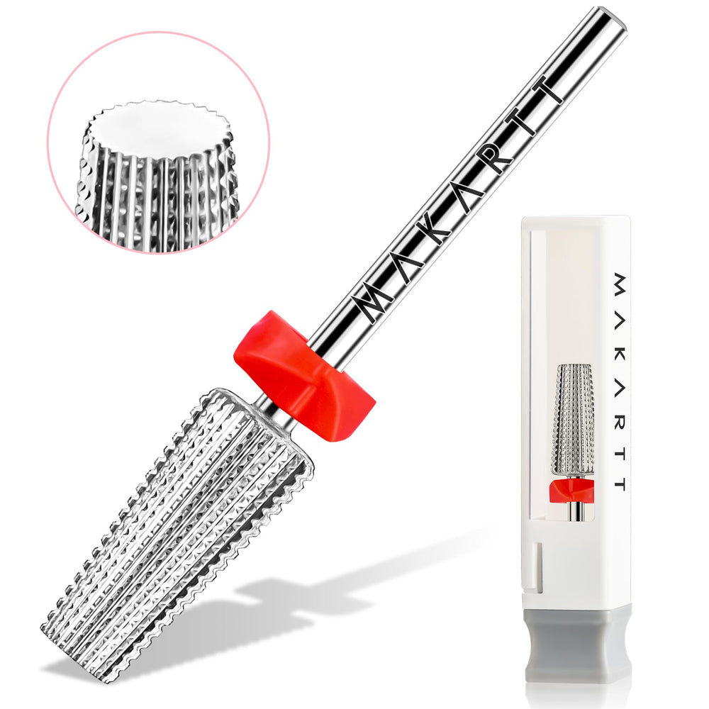 Makartt bits in use for cuticle cleaning and prep
