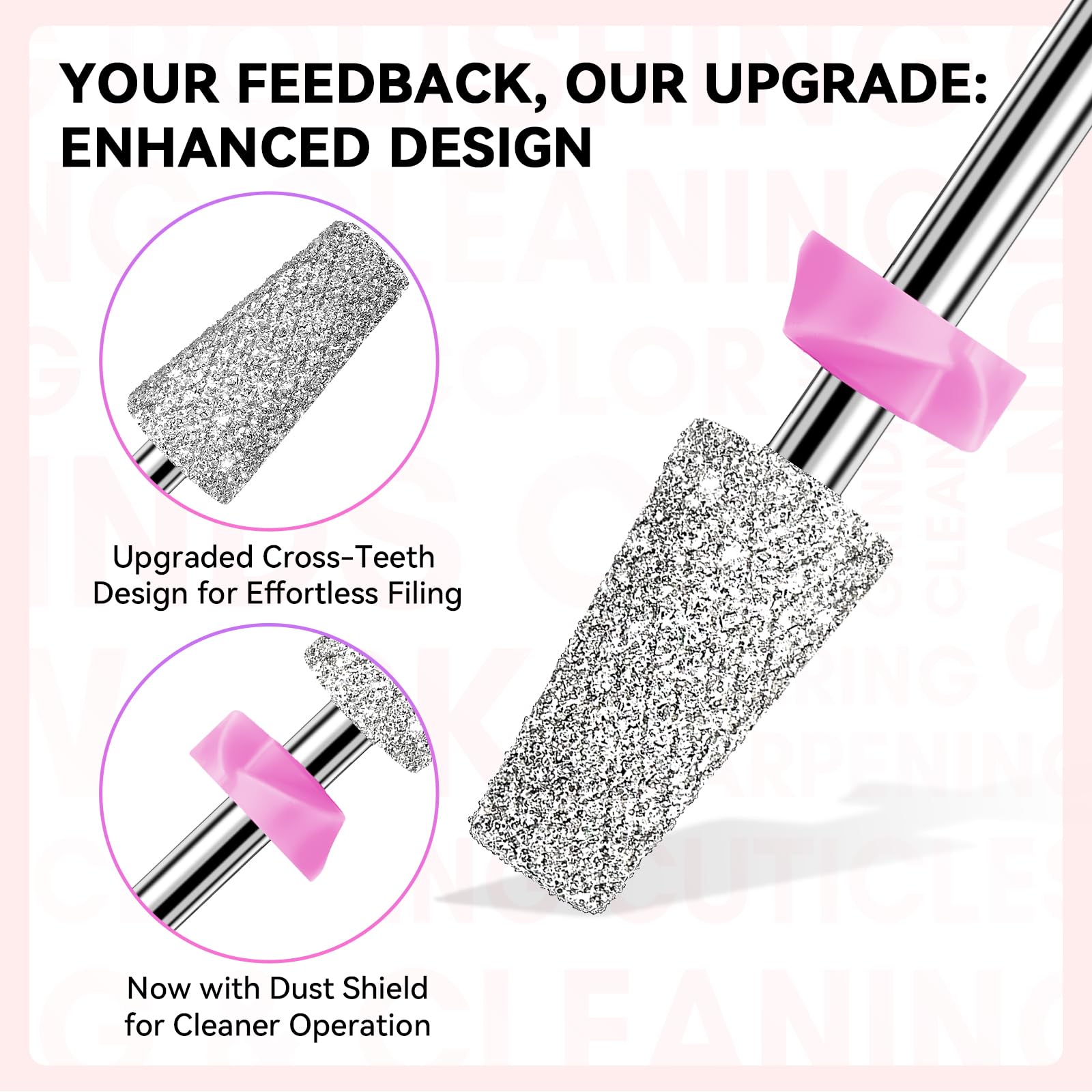 Makartt Nail Drill Bits safety ball bit for gentle nail contouring and prep