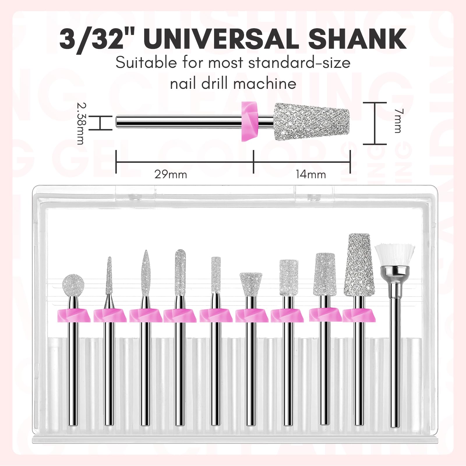 Makartt Nail Drill Bits safety needle bit for detailed shaping and gel prep