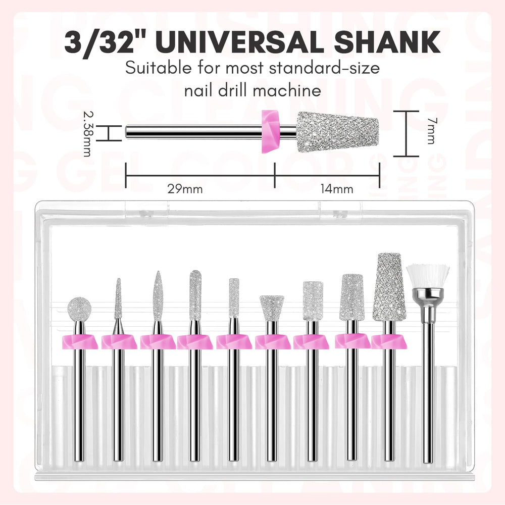Makartt Nail Drill Bits safety needle bit for detailed shaping and gel prep