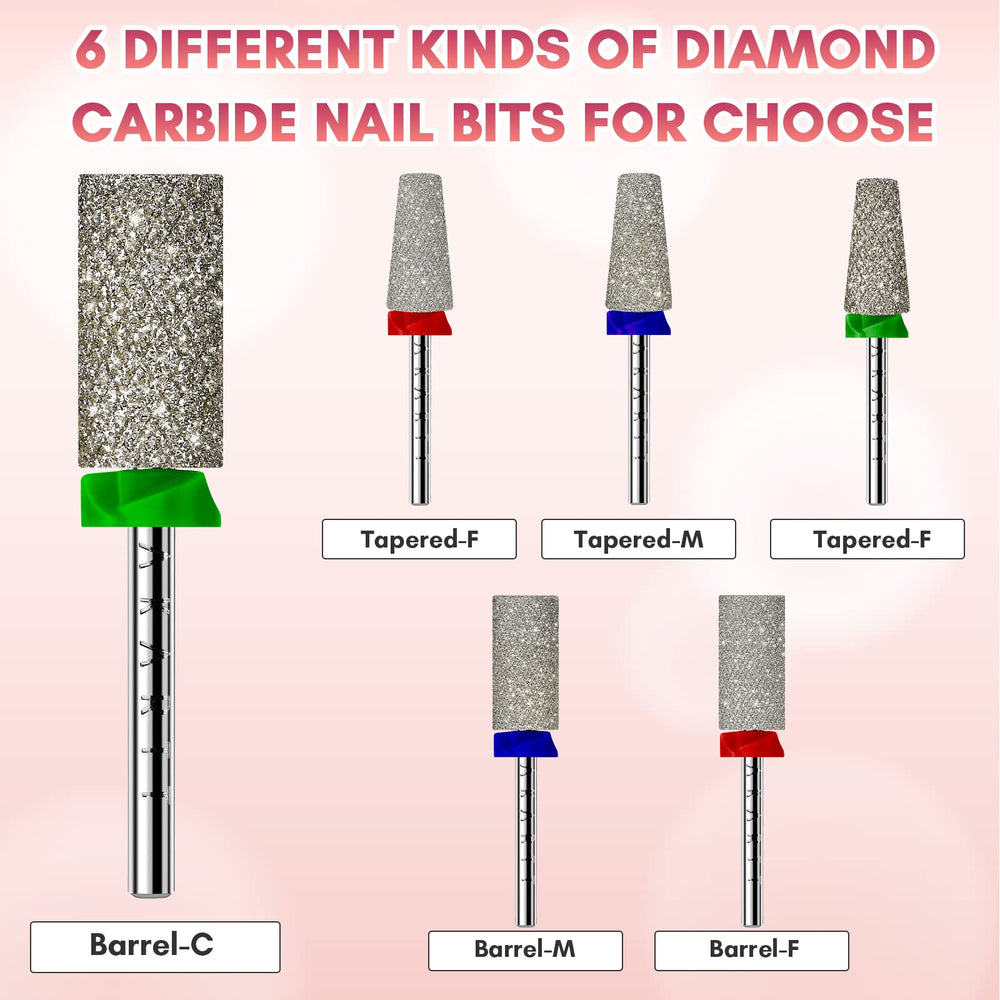 Makartt professional salon-use drill bit for low noise operation.
