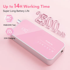 Makartt Nail Drill Professional LCD display shows real-time RPM for precise control.