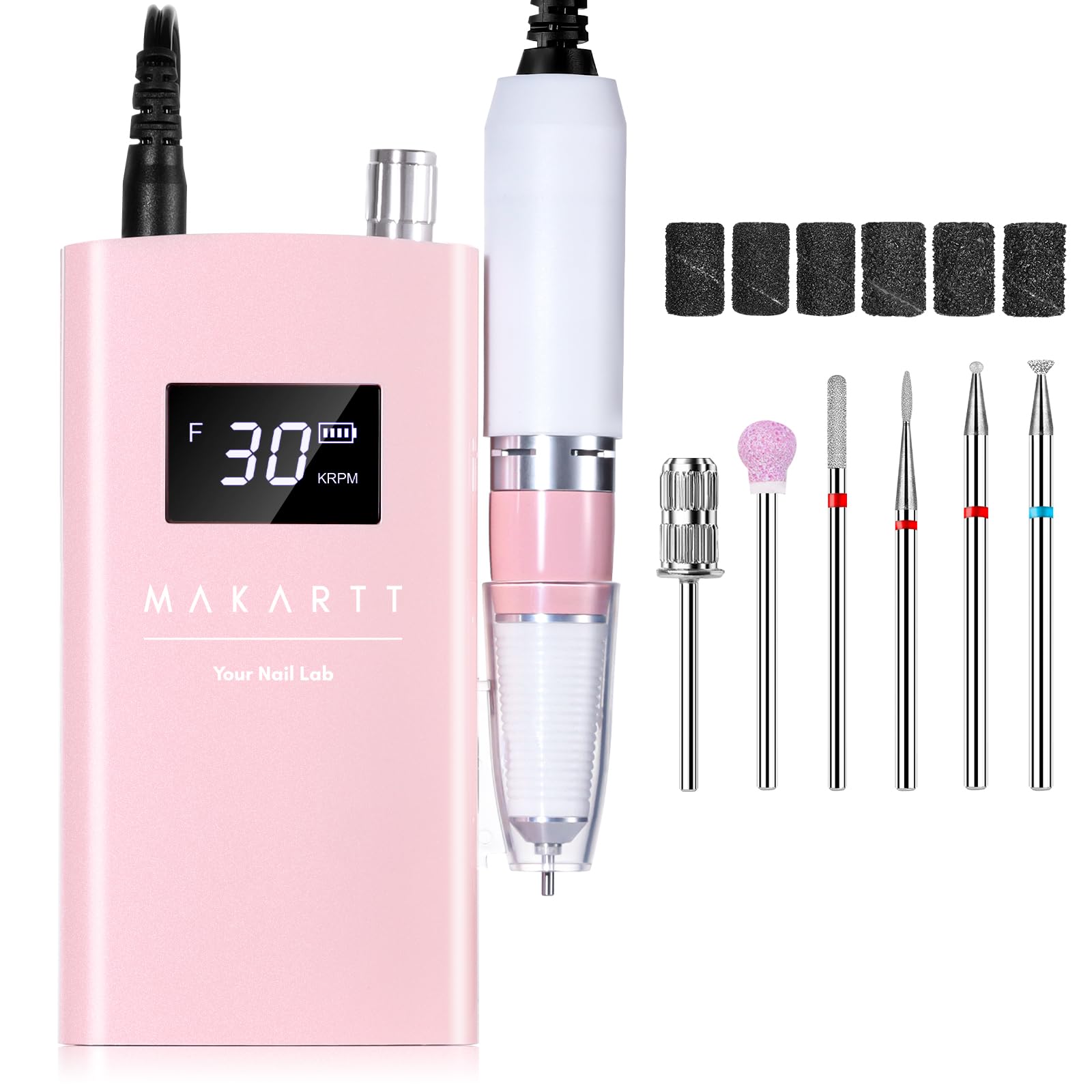 Makartt quiet operation nail drill reduces noise during client sessions