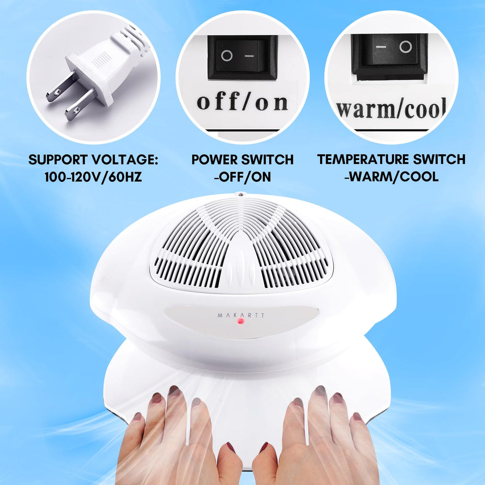 Makartt nail-dryer-simple-setup ideal for easy home manicures