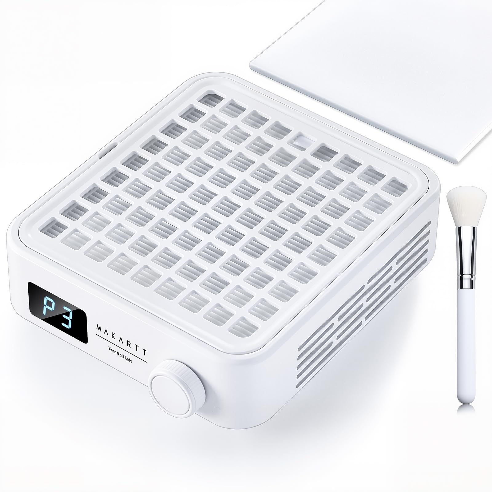 Makartt nail dust collector 360 suction for clean acrylic filing.
