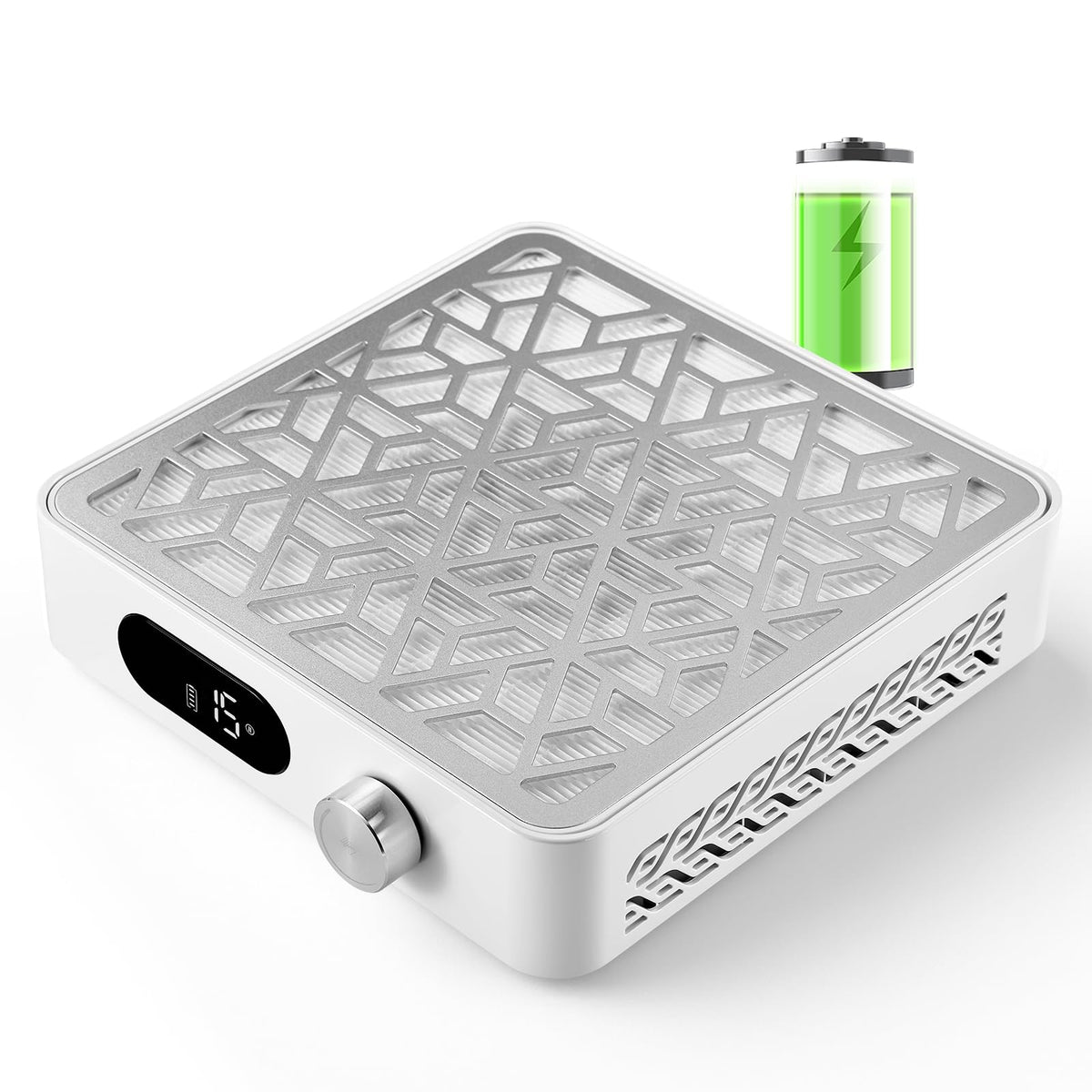 Makartt Nail Dust Collector cordless unit delivers portable, mess-free nail prep with strong suction.