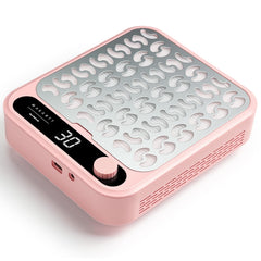 Makartt Nail Dust Collector front view in pink for clean, professional manicures.