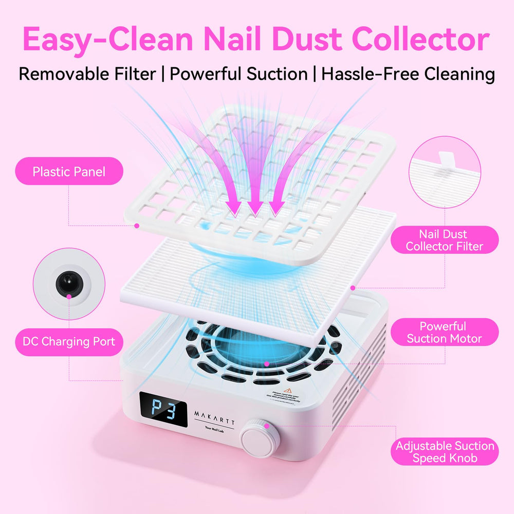 Makartt nail dust collector great for home use.