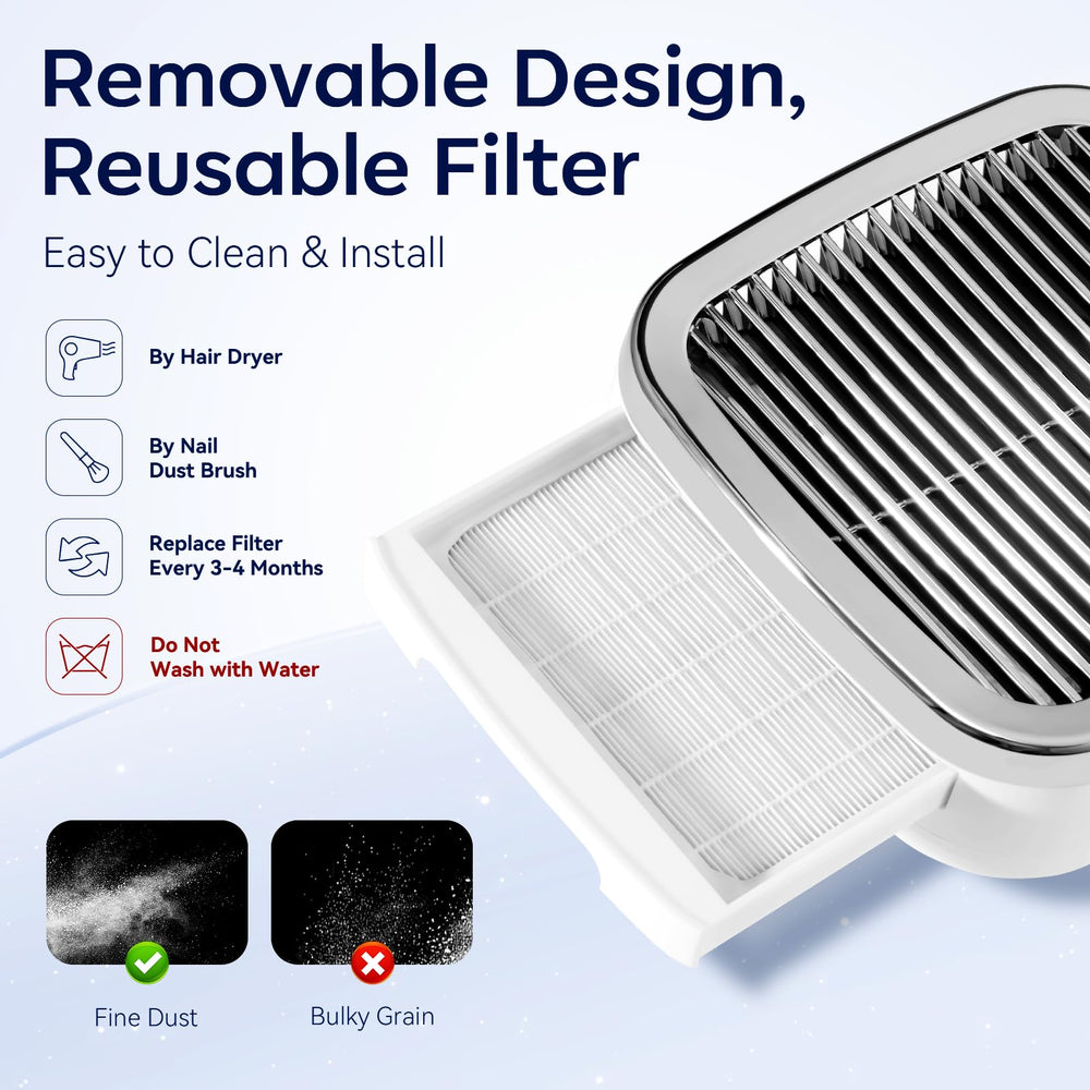 Makartt Nail Dust Collector side vents enabling steady airflow during sessions
