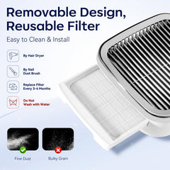 Makartt Nail Dust Collector side vents enabling steady airflow during sessions