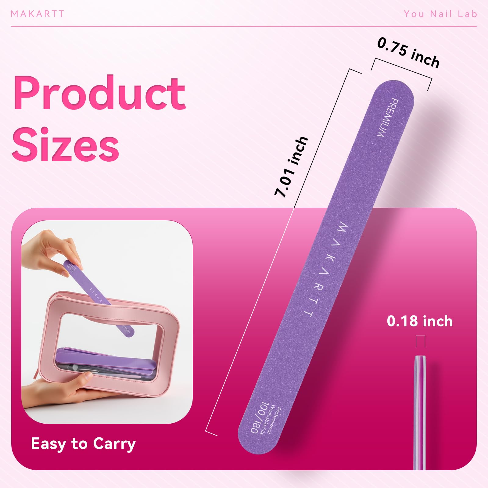 Makartt compact-17cm-ergonomic image emphasizes slim grip for precise control.