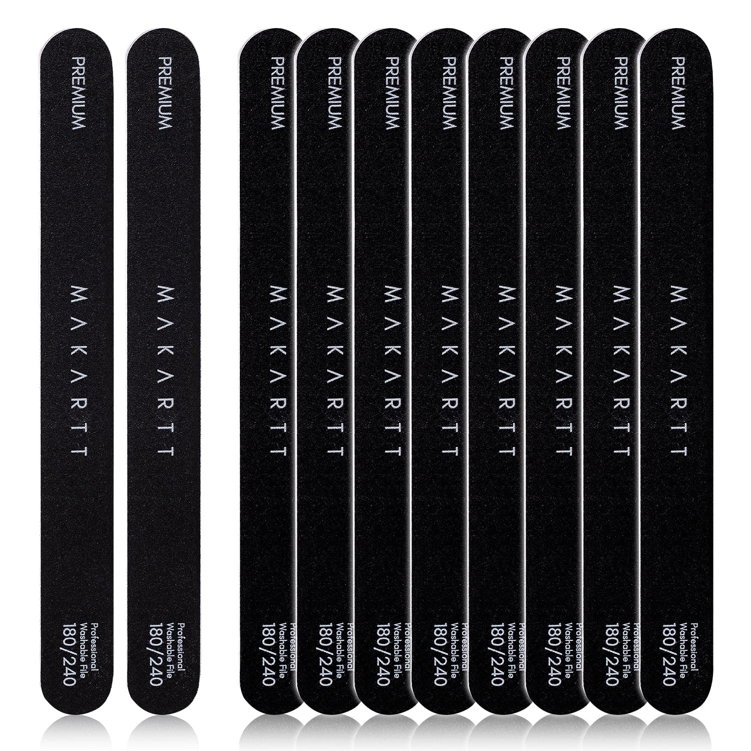 Makartt nail file finishes nails with shine and ultra-smooth edges.