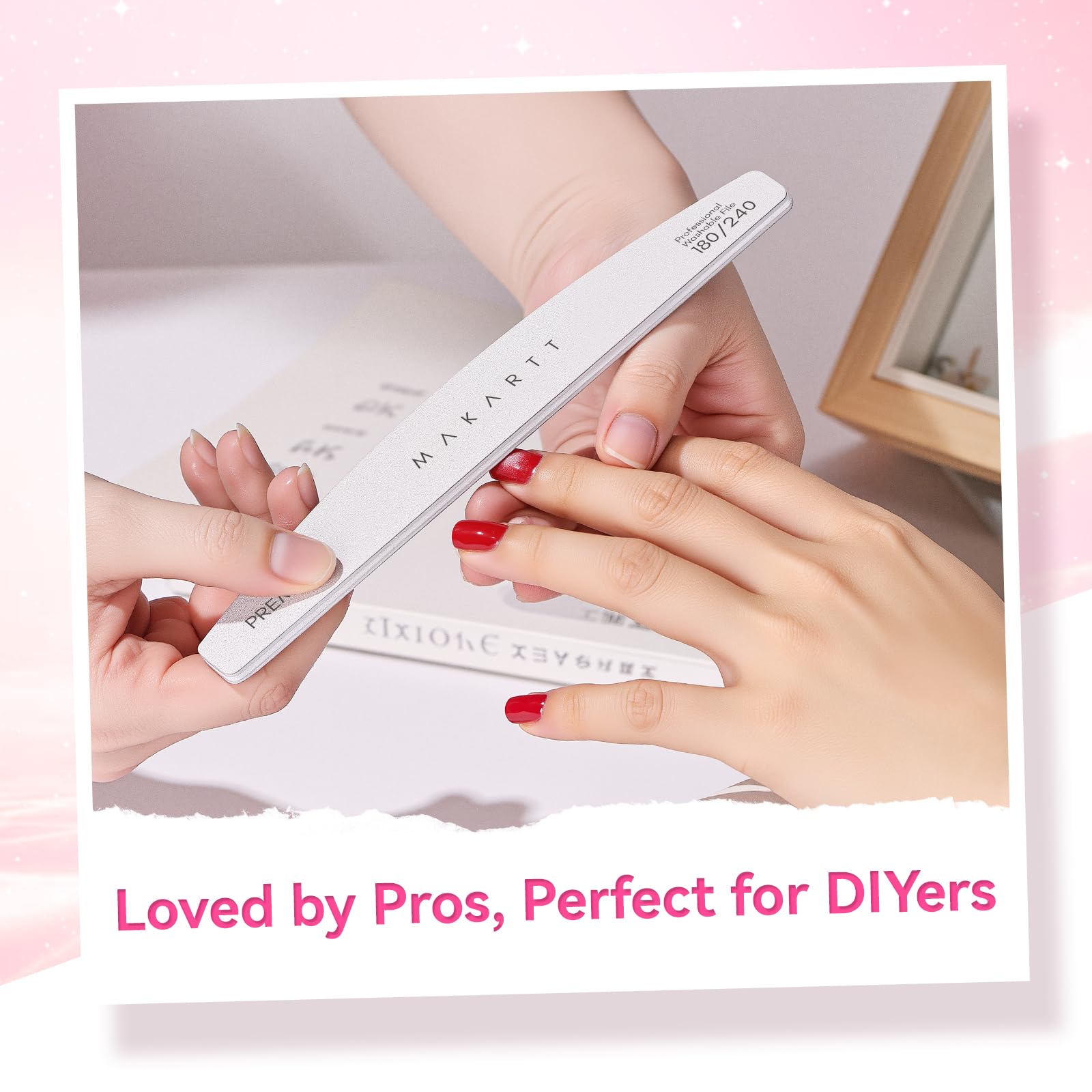 Makartt nail files ideal for at-home manicures and quick touchups.