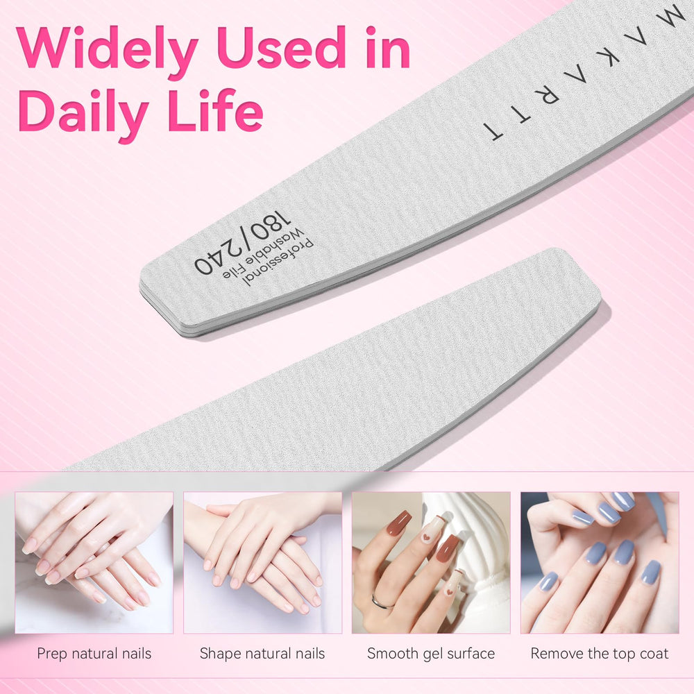 Makartt nail files set designed for salon professionals.