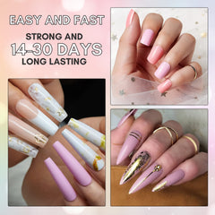 Makartt glue on nail demonstration shows precise, quick-setting bonding